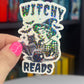 Witchy Reads Holographic Sticker, Spicy Dark Romance, Booktok, kindle waterbottle laptop stickers Halloween book decal celestial book