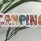 Camping Fun Font Holographic Sparkly Sticker Adventure Sticker RV Sticker Outdoor Decal Nature Sticker Travel Hiking Backpacking Sticker