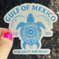 Gulf of Mexico Stay Salty and Resist Holographic Sticker Hands Off Protest Anti Trump JD Vance Pro Choice Feminist Sticker Funny Political