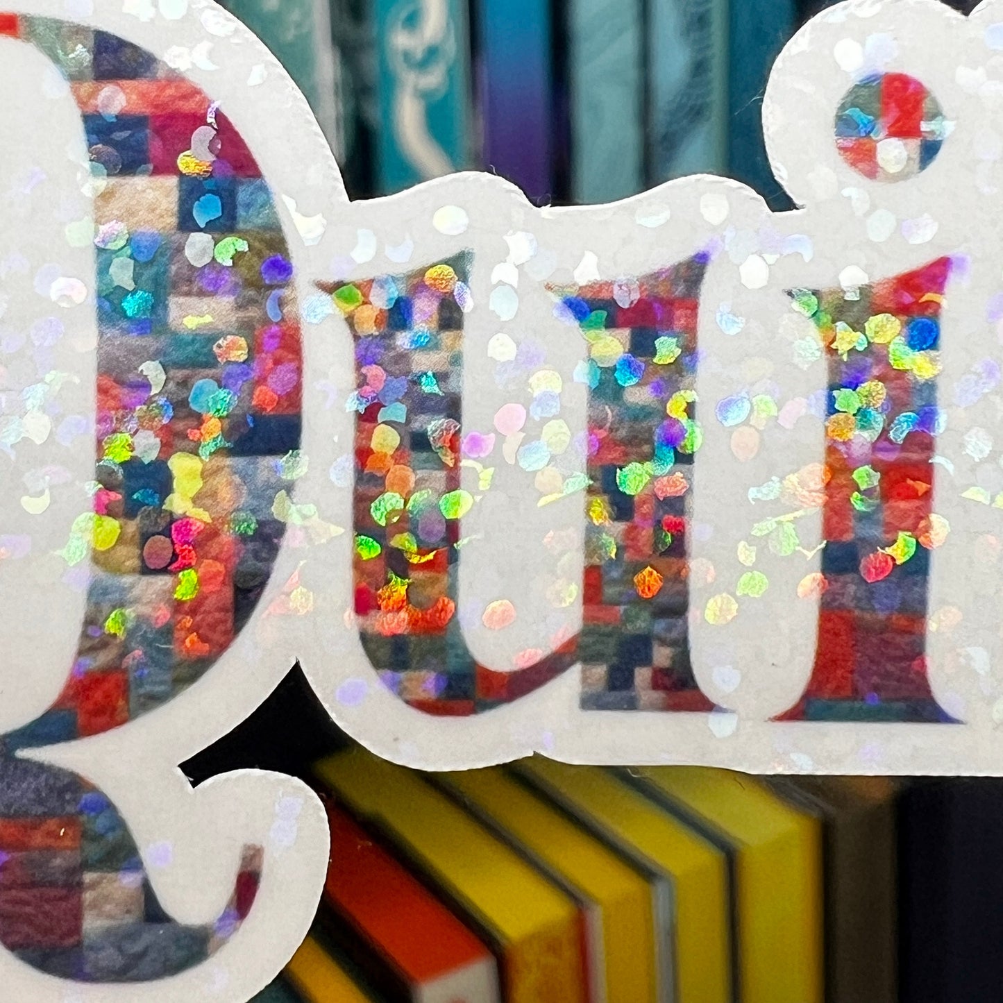 Quilter Sewing Sparkly Holographic Quilting Sticker sewing Waterbottle sticker Craft Sticker Fabric Decal Cross Stitch Sticker