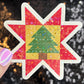Christmas Star Block Sewing Sparkly Holographic Quilting Sticker sewing Waterbottle sticker Craft Sticker Fabric Decal Cross Stitch Sticker