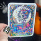 The Sewciopath skeleton holographic sticker thimble quilting sticker quilter Halloween decal sewing machine sticker cross stitch sticker