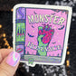 Monster Romance Sparkly Sticker Holographic Book Book Lover, Spicy Dark Romance, Booktok, kindle waterbottle laptop Romance Decal