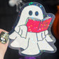 Halloween ACOTAR Ghost Reading Holographic Sticker Sparkly Sticker ACOTAR Decal Kindle Sticker Spicybook Sticker SJM Stickers