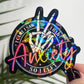 Holographic "I Came, I Saw, I Had Anxiety So I Left" Sticker | Mental Health Sticker Funny & Sassy Decal Sparkly Work Humor Sticker