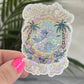 Meet Me At The Beach Holographic Sparkly Sticker Beach Life Decal Boating Sticker Summer Vacation Ocean Life Sticker