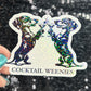 Cocktail Weiners Puppy Dog Holographic Sticker | Dog lover gift decal | Puppy love sticker | Dog mom dad sticker dachshund lover