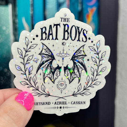 The Bat Boys Rhysand Azirel Cassian Holographic Sticker Sparkly Sticker ACOTAR Decal Kindle Sticker Spicybook Sticker SJM Stickers