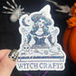 Witch Crafts holographic Sticker Crafting Crochet Knitting quilting sticker Halloween decal sewing machine sticker cross stitch sticker