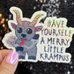 Krampus Christmas Holographic Holiday Sticker,  Decal Xmas Gift & Stocking Stuffer