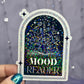 Mood Reader Black & White Holographic Sticker, Sparkly Booktok stickers, kindle stickers, Bookish Decal, Gift for Reader, Magic Sticker
