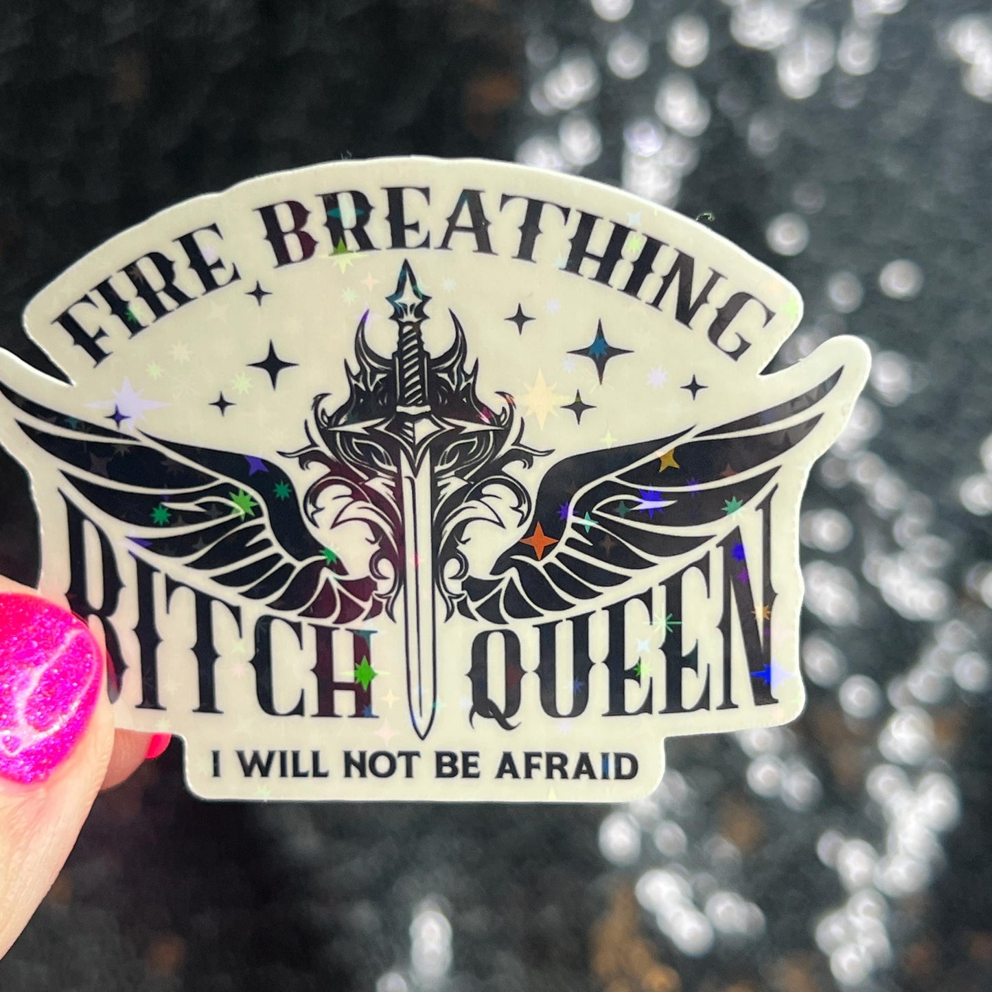 SJM Universe Black & white aesthetic mini Holographic Stickers, Booktok stickers kindle, acotar, throne of glass crescent city decals