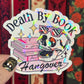 Death By Book Hangover Pink Holographic Sticker Sparkly Decal, Spicy Dark Romance, kindle waterbottle laptop Reader Gift Bookish Present