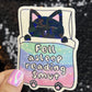 Fell Asleep Reading Smut Sparkly Sticker Holographic Book Book Lover, Spicy Dark Romance, Booktok, kindle waterbottle laptop Romance Decal