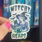 Witchy Reads Holographic Sticker, Spicy Dark Romance, Booktok, kindle waterbottle laptop stickers Halloween book decal celestial book