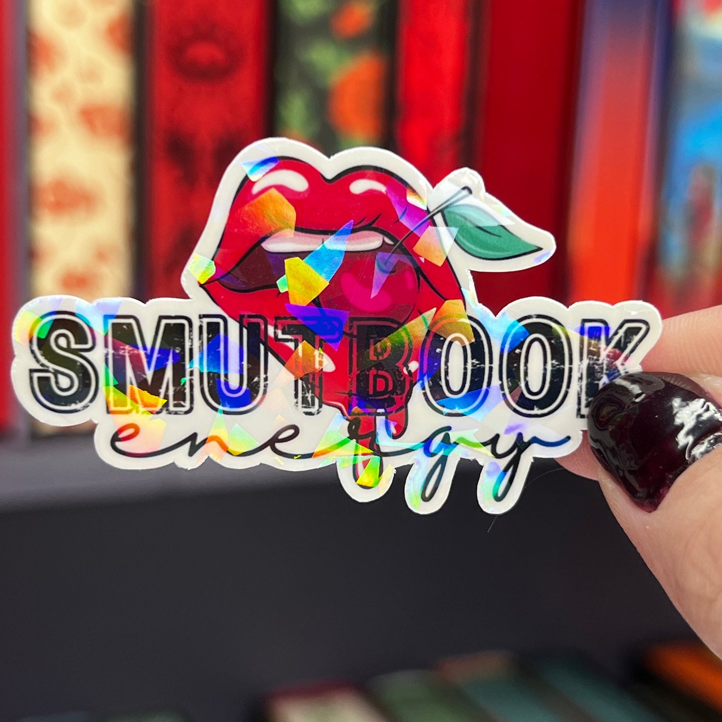 Smutty Romance Holographic Stickers, Booktok stickers, kindle stickers, spicy book sticker mortally grey decals Waterbottle book stickers
