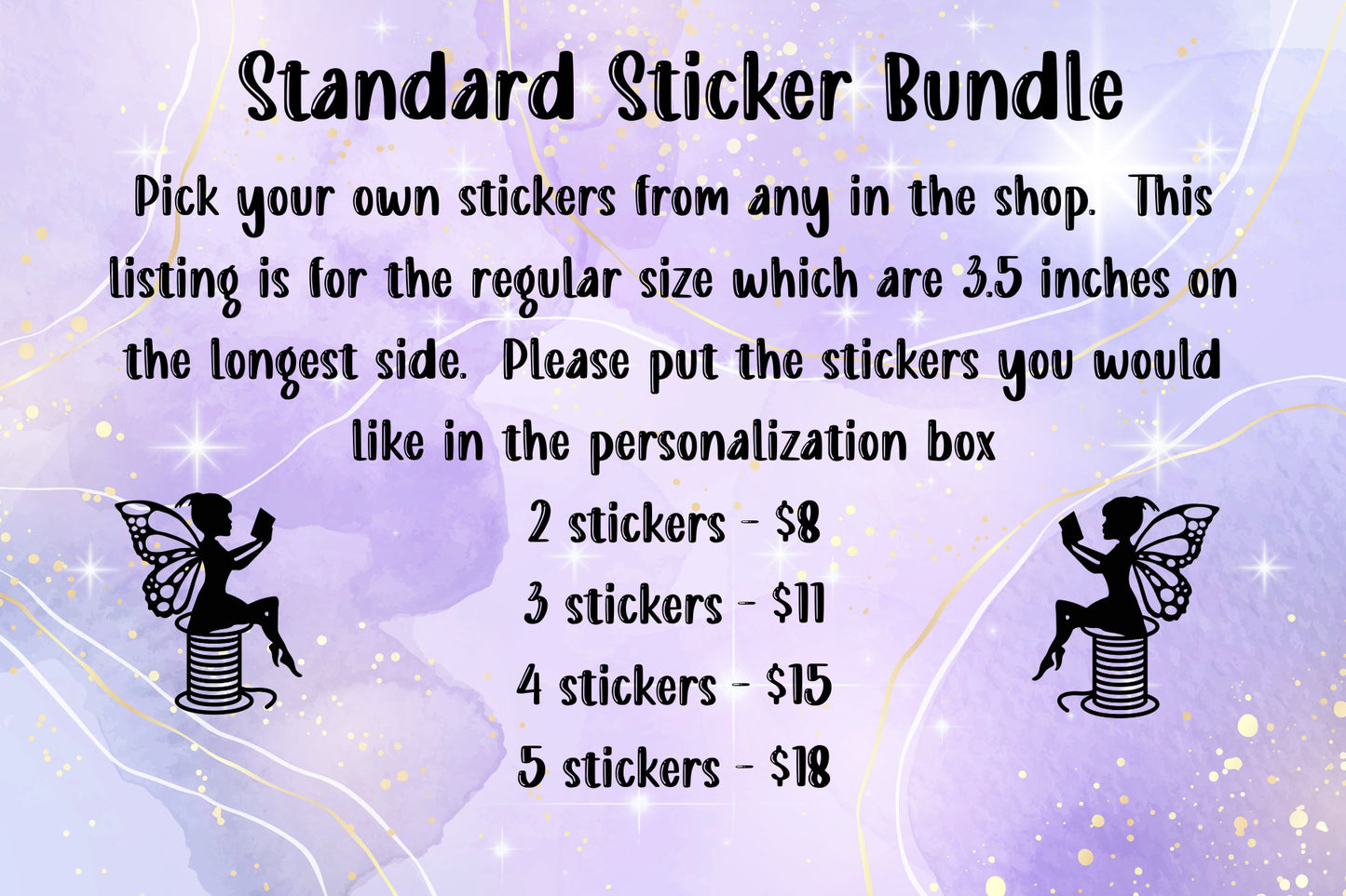 Standard Sticker Bundle Bookish and Quilting Sticker Set Reader Sticker Sets