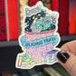 Reading Trash Raccoon Holographic Sticker, Spicy Dark Romance, Booktok, kindle waterbottle laptop stickers Smut decal Funny Reader Bookish c