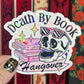 Death By Book Hangover Pink Holographic Sticker Sparkly Decal, Spicy Dark Romance, kindle waterbottle laptop Reader Gift Bookish Present