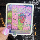 Monster Romance Sparkly Sticker Holographic Book Book Lover, Spicy Dark Romance, Booktok, kindle waterbottle laptop Romance Decal
