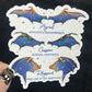 Wings Blue Gold Bat Boys Rhysand Azirel Cassian Holographic Sticker Sparkly ACOTAR Decal Kindle Sticker Spicybook Sticker SJM Stickers