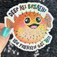Deep ass breathes I've freakin got this Silly Holographic Sticker Mental Health Sparkly Spread Positivity Good Vibes Decal Inspirational