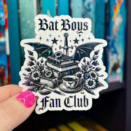 Bat Boys Fan Club Rhysand Azirel Cassian Holographic Sticker Sparkly Sticker ACOTAR Decal Kindle Sticker Spicybook Sticker SJM Stickers