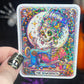 The Sewciopath skeleton holographic sticker thimble quilting sticker quilter Halloween decal sewing machine sticker cross stitch sticker