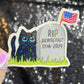 RIP Democracy Holographic Sticker Political Decal Kamala Decal Anti Trump Pro Choice Feminist Sticker Liberal Democrat