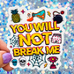 Dungeon Crawler Carl You Will Not Break Me Rainbow Reflective Sticker