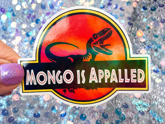 Dungeon Crawler Carl Mongo Is Appalled Rainbow Reflective Sticker