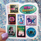 Dungeon Crawler Carl Stamp Collage Rainbow Reflective Sticker