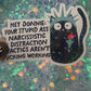 Hey Donnie! FDT Sparkly Holographic Sticker Release the files! Anti Trump JD Vance Pro Choice Sticker F Trump Be the Bear 8647