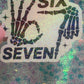 I’m Six Seven Funny Meme Holographic Sticker