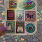 Dungeon Crawler Carl Stamp Collage Rainbow Reflective Sticker