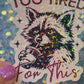 Too Tired For This Holographic Sticker