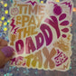 Dungeon Crawler Carl Daddy Tax Rainbow Reflective Sticker