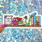 Booked for Summer Holographic Bookshelf Sticker