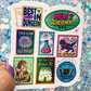 Dungeon Crawler Carl Stamp Collage Rainbow Reflective Sticker