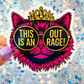 Dungeon Crawler Carl This Is An Outrage Princess Donut Rainbow Reflective Sticker