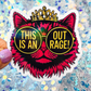 Dungeon Crawler Carl This Is An Outrage Princess Donut Rainbow Reflective Sticker