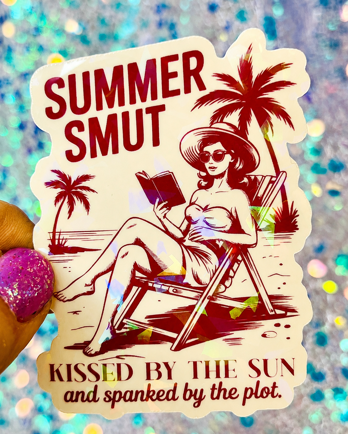 Summer Smut Holographic Sticker