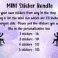 MINI Sticker Bundle