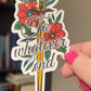 Throne of Glass Holographic Sticker - "To Whatever End" Tog water bottle decal TOG laptop sticker Book Lover sticker