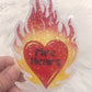 Throne of Glass Holographic Sticker - “Fireheart”, TOG Waterbottle Sticker, SJM laptop waterproof sticker