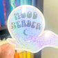 Mood Reader Holographic Sticker, Halloween Booktok stickers, kindle stickers, Fortune Teller Water Bottle Sticker Spooky Reader Sticker