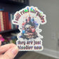 I Still Read Fairytales Holographic Sticker, Halloween Booktok stickers, kindle stickers, Water Bottle Sticker Spooky Reader Vampire Sticker