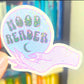 Mood Reader Holographic Sticker, Halloween Booktok stickers, kindle stickers, Fortune Teller Water Bottle Sticker Spooky Reader Sticker