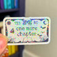 Just One More Chapter Ouija Board Holographic Sticker, Halloween Booktok stickers, kindle stickers, Water Bottle Spooky Reader Sticker