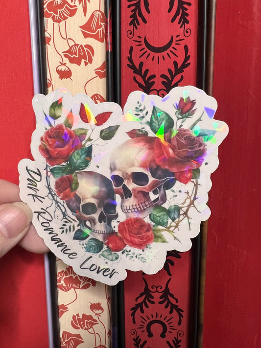 Dark Romance Lover Holographic Sticker, Spicy Dark Romance Stickers, Booktok stickers, kindle stickers
